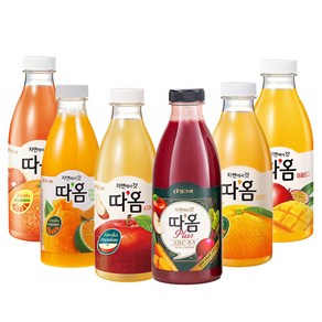 빙그레 따옴주스 730ml 무/배/자몽1+천혜향1+사과1+ABC주스1+오렌지1+애플망고1/6가지맛/무배