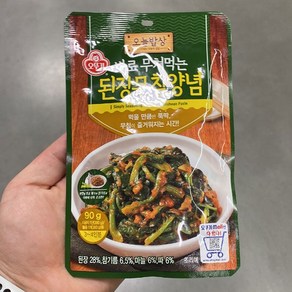 오뚜기 바로무쳐먹는 된장무침 양념 90g, 일반, 1개