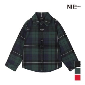 NII [NII] 아동 배색체크 긴팔셔츠_NNKNLUF8201