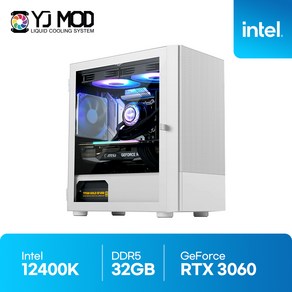 4K 영상편집 PC 인텔I7 12700K RTX3060 프리미어 프로 유튜브 동영상 편집 VY72, Fee DOS, 1TB, 32GB, 화이트