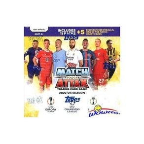 202223 Topps Match Attax UEFA Socce 독점 밀봉 몬스터 박스 137 카드, 1개