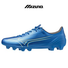 미즈노 MIZUNO ALPHA SELECT 축구화 (레이저 블루/화이트/골드)