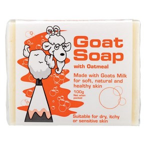 Goat Soap 호주 고트솝 오트밀 산양유 비누 100g Oatmeal, 1개