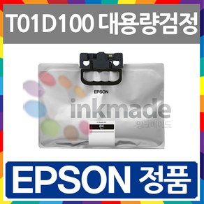 엡손 T01D 대용량 정품 잉크 WF-C579R T01D100 T01D200 T01D300 T01D400, 1. T01D 검정대용량정품, 1개