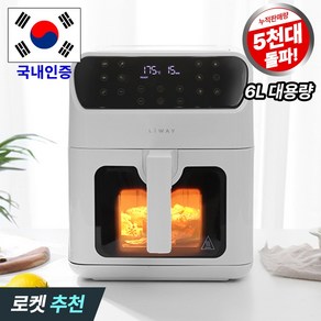 리웨이 디지털 대용량 에어프라이어 6L, LWAF-95HJ, 혼합색상