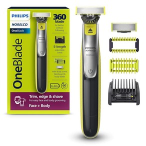 필립스 Noelco OneBlade 360 페이스 +, OneBlade 360 Face + Body_블랙/실버, 블랙/실버/라임 그린, 블랙/실버/라임 그린