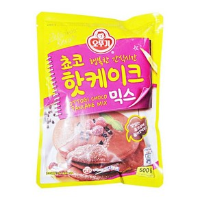 오뚜기 쵸코 핫케이크 믹스 500g1개 핫케익 간식 초코, 500g, 1개