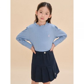 빈폴 BEANPOLE KIDS 시즌오프 30골지 소재 여아 티셔츠 스카이 블루 BI4741G01Q 406628