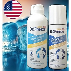 DR.Feeze 닥터프리즈 USA 스포츠 쿨링 스프레이타입+DR.Feeze 닥터프리즈 프리미엄 USA 롤타입, 1개