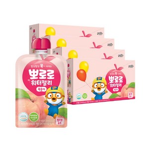 팔도 뽀로로 워터젤리 복숭아, 120ml, 40개