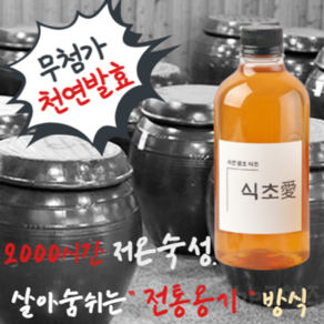 애사비 천연 자연 발효 식초 사과 초모 유기농 수제 생초, 생강 수제식초 500ml, 1개, 500ml