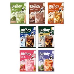 일본 AGF Blendy 브랜디 블랜디 포션 커피 6개입 7종, 1개