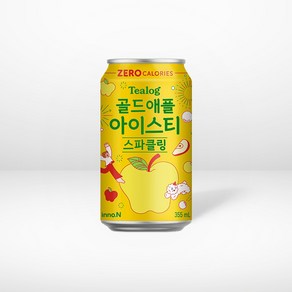 티로그 제로칼로리 납작복숭아 아이스티 스파클링, 18개, 355ml