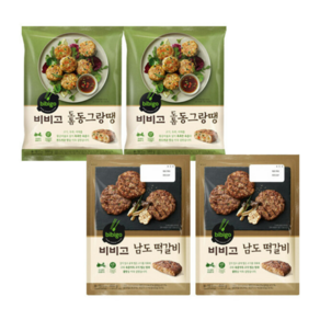 비비고 도톰동그랑땡 560g x2 + 남도떡갈비 450g x2