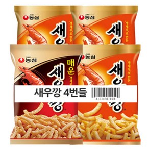 농심 새우깡 4번들 360g x8개, 8개