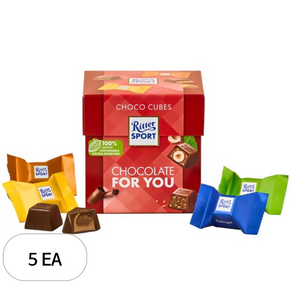 리터스포트 초코큐브 초콜릿 포유, 176g, 5개