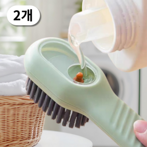 루밍즈 세제 넣어 사용하는 다용도 세척솔, 2개, 그린