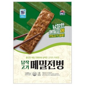 사조 납작 고기메밀전병 1200g 냉동, 1.2kg, 1개