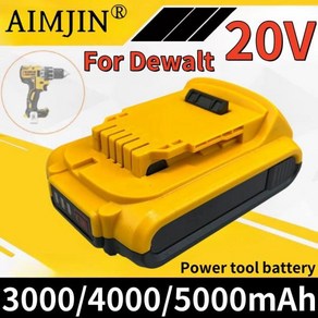 리튬 이온 충전식 전동 공구 배터리 Dewalt DCB203 DCB181 DCB180 DCB200 DCB201 DCB2012 L50 용 20V 3000