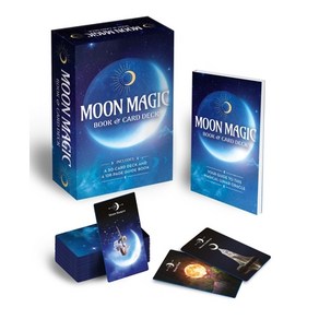 (영문도서) Moon Magic Book & Cad Deck: Includes a 50-Cad Deck and a 128-Page Guide Book Papeback, Siius Entetainment, English, 9781398815018