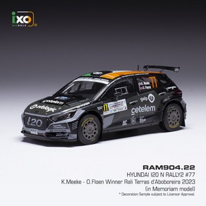 ixo 1:43 현대 i20 N Rally2 WRC No.77 2023 포르투칼 랠리 우승 - MEEKE/ FLOEN (RAM904.22), 1개