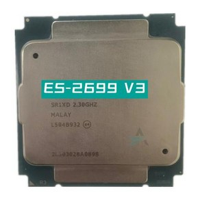 Xeon E5-2699 v3 E5 2699v3 2.3 GHz 18 코어 36 스레드 45MB 145W CPU 프로세서 LGA 2011-3, 한개옵션0