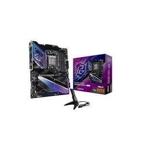 ASRock 마더보드 X870E Nova WiFi AMD Ryzen 9000 시리즈 CPU Soket AM5 지원 X870E 팁세트 ATX 마더보드 국내품, 상세페이지 참조