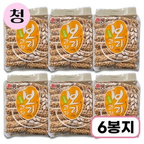 미룡 고소한 보리과자 대용량인간사료 개별포장 스낵, 6개, 400g