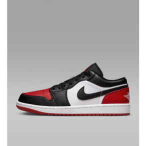 [NIKE]나이키_남녀공용_에어 조던 1 로우_AIR JORDAN 1 LOW_운동화_블랙/레드_553558-161