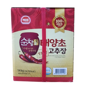 순창궁 태양초 고추장, 14kg, 1개