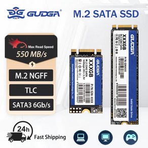 컴퓨터하드디스크 내장하드 GUDGA SSD SATA M2 1 테라바이트 512GB 2 256GB 128GB Ssd 하드 디스크 NGFF 솔리드 스테이트 드라이브 2242 2280