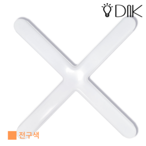 DnK 국산 LED 십자등 60W, 전구색(주황빛)