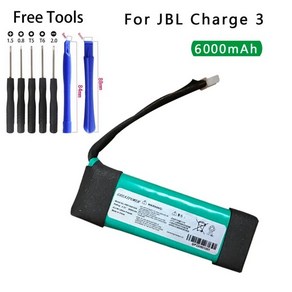 JBL 스피커용 배터리 티어다운 도구 포함 충전 3 3.7V 6500mAh GSP1029102A, 1)JBL Chage 3 2016, 1개