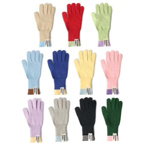 마스마룰즈 MASMARULEZ mama two-tone knit gloves 11colos