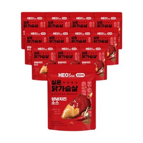 허닭ON 촉촉퐁당 실온 닭가슴살 양념치킨소스, 12개, 100g