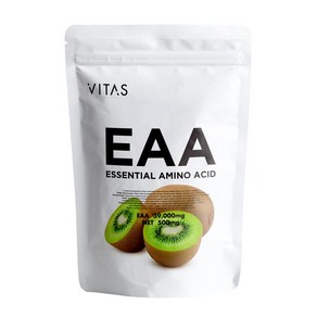 VITAS(바이타스)EAA 키위 맛 520g 필수 아미노산 9종류 배합, 1개