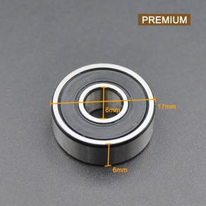 608 606 607 609 625 626 627 628 2RS DDU 베어링 보어 롤러 스케이트 보드 휠 베어링 10 개 100 5mm 6mm 7mm 8mm 9mm, 606 2RS Pemium, 10개