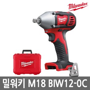 밀워키 M18 BIW12-0C 충전임팩트렌치 본체만 18V 13mm 브러쉬리스 M18 BIW-0C, 1개