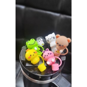 마매 실리콘 빨대마개 텀블러 호환 퀜처 텀꾸 10mm, 1개, 펭귄