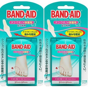 일본직발송 6. 【정리 구매】BAND-AID(밴드 에이드) 문어우노노메 보호용 발가락용 8장×2개 B01GR068PM