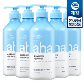 더마앤모어 아하 쿨링 비듬케어 샴푸, 600ml, 5개