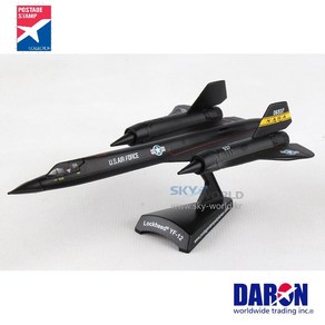 다론 비행기모형 나사 NASA YF-12 시험 전투기 버전 다이캐스트 1대200 Daron Postage Stamp