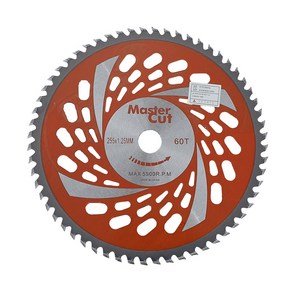 마스터컷 예초기용 원형톱날 255m m(10인치) 60날