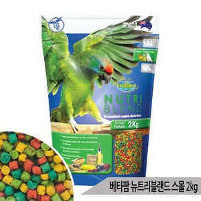 베타팜 뉴트리블렌드 스몰 2kg 과일펠렛 중형 새사료, 상세 설명 참조