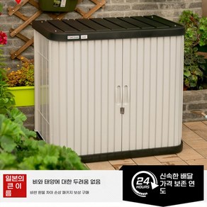 농기구보관함 수납장 야외 발코니 데크 플라스틱창고 1번 미닫이, 【WDL1500V】높이 150cm 3겹, 1개