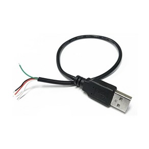 USB A to 4wie 30cm USB연장 확장 추가 개조 DIY 데이터 전송 충전 컴퓨터, AN01B.USB A to 4wie 30cm, 1개