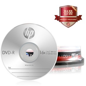 [HP] DVD-R 4.7GB 16배속 10장케이크/공DVD