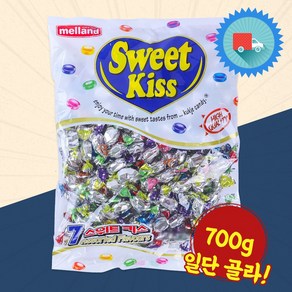 멜랜드 스위트키스 블루 X 2 다양한 과일맛 캔디 대용량 사탕 간식 과자, 700g, 2개