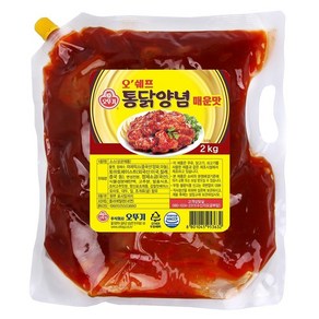 오뚜기 오쉐프 통닭양념 매운맛 2kg, 2개