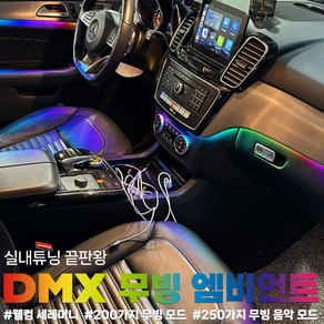 벤츠 W166 GLE250 GLE350 GLE 무빙 엠비언트 라이트 (시공예약)